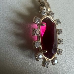 Dark pink/ reddish adjustable multi length necklace